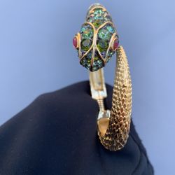 Kenneth Jay Lane Snake Bangle Clamper Bracelet
