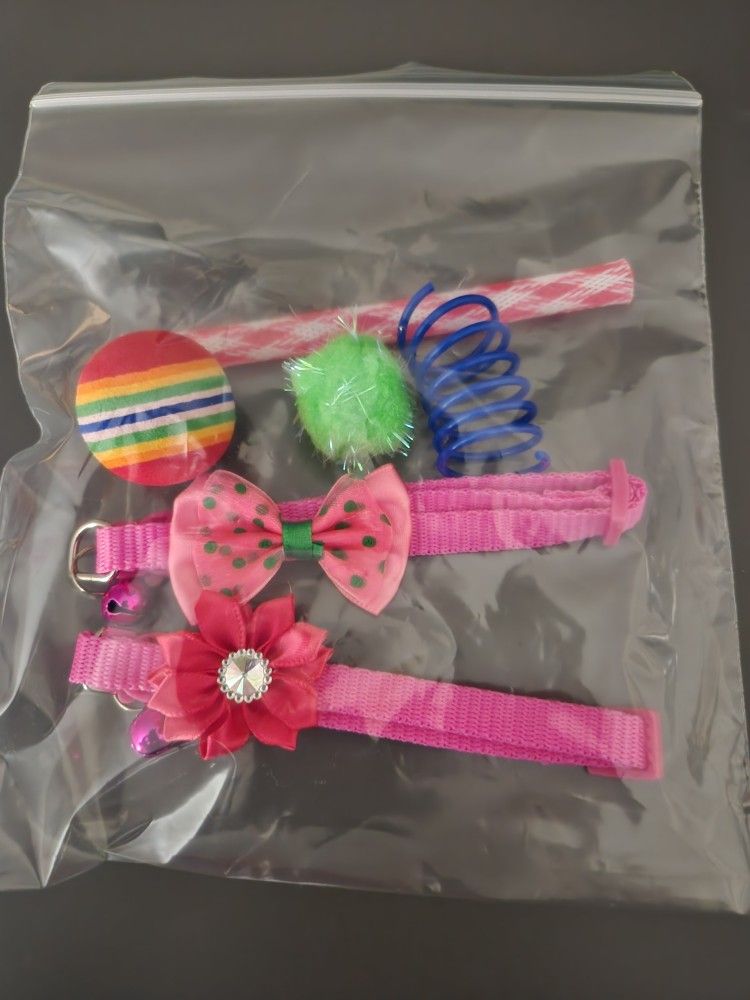 Cat toys and collars