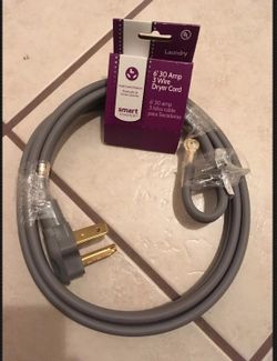 Smart Choice 6' 30 Amp 3 Wire Dryer Cord