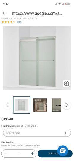 New shower doors