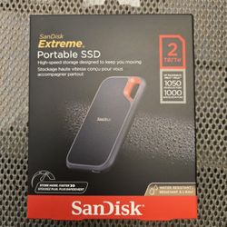 SanDisk Extreme Portable SSD 2TB – Brand New (Sealed)
