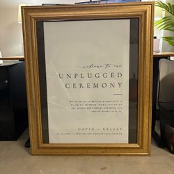 Vintage Wooden Gold Frame