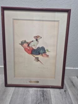 Norman Rockwell Framed Numbered Print