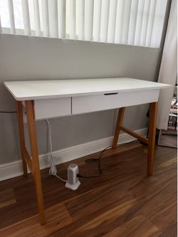 White desk