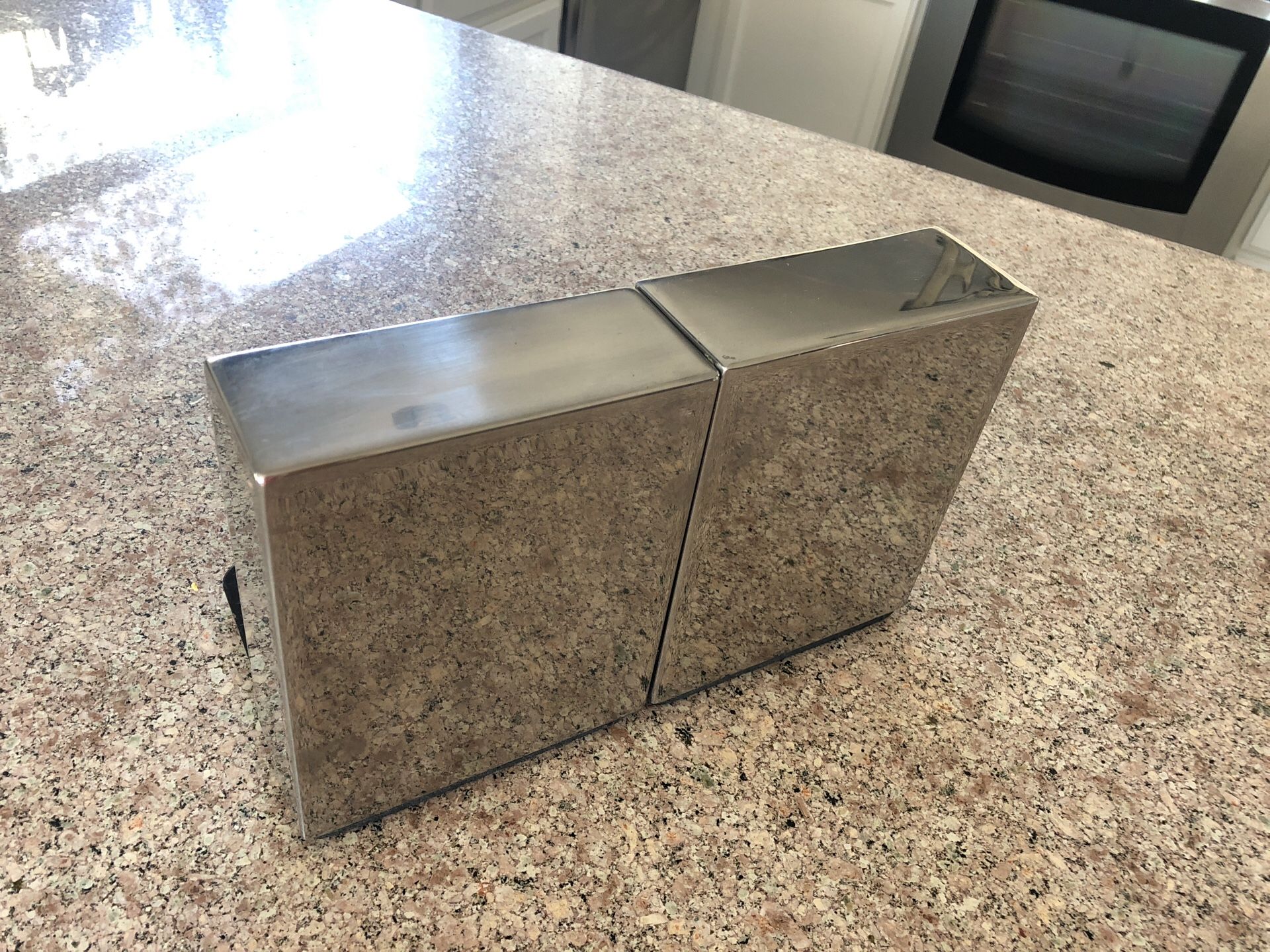 Vintage Smith And Metal Arts chrome book ends