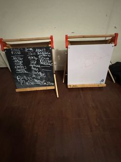 Kids chalk/art boards  Set of 2