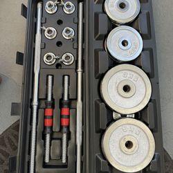 110lb Portable Weight Set With Carrying Case