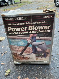 Electric blower with bag