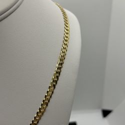 14KY Flat Miami Cuban Chain