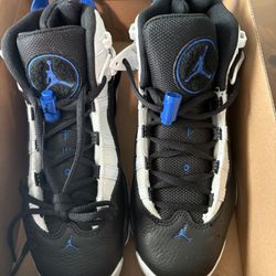 Jordan 6 Rings 5.5 Y White/Royal-Black 