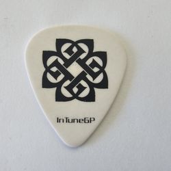 Official Breaking Benjamin Ben Burnley Single-Sided White Guitar Tour Pick