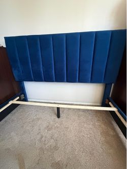 Queen size bed frame with headboard