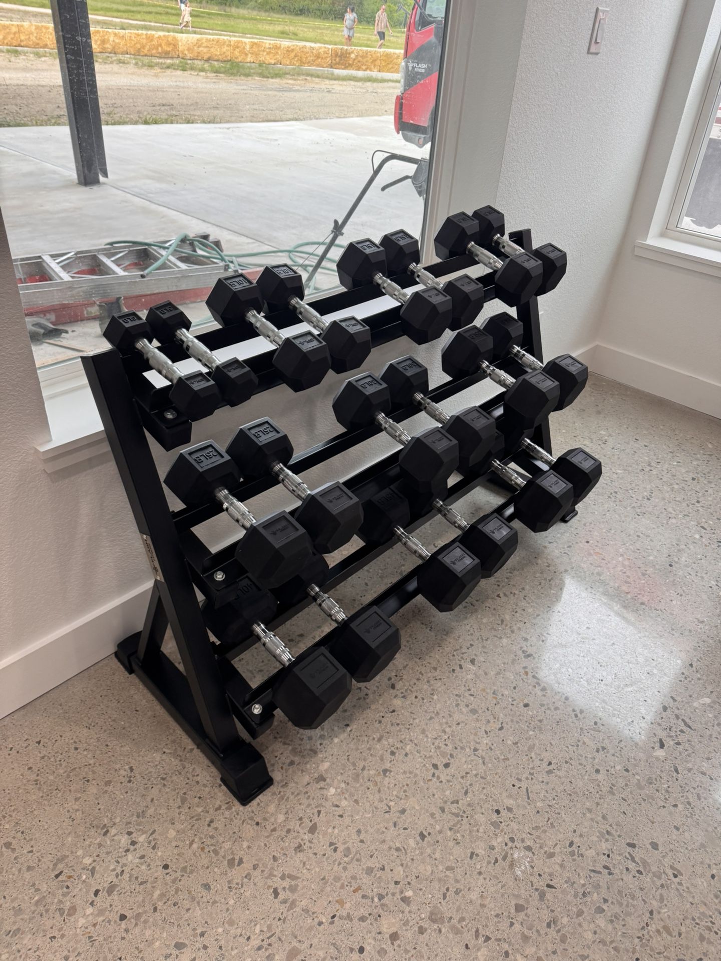 Dumbbell Set With Rack New In The Box ✅📦 Flash Fitness