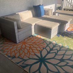 Patio Couch (with Chaise Lounge and Ottoman