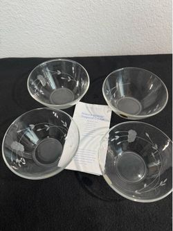 Princess House Crystal Bowls Set of 4