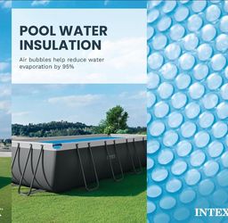 Solar pool cover - 18 ft by 9 ft