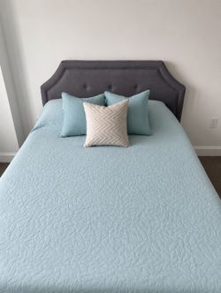 Queen Bed Frame + Mattress – Excellent Condition