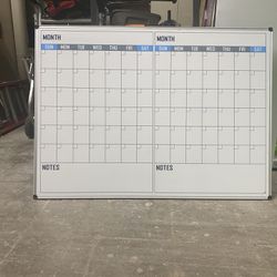 Dry Eraser Month Board