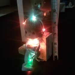 Precious Moments Light Up "May Your Christmas be Delightful" Figurine