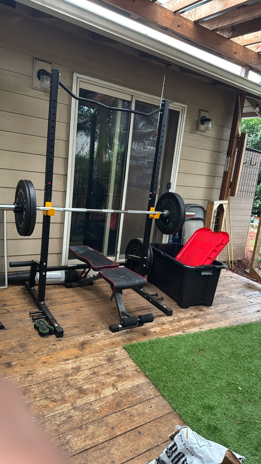 Weight Bench and Weights