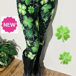 NEW Womens St Patrick Day Leggings Soft As Lularoe OS/TC