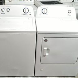 AMANA WASHER AND GAS DRYER//LAVADORA Y SECADORA,,60 DAYS WARRANTY,,"FREE DELIVERY LOCAL GRATIS."