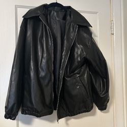 Black Pleather Jacket 