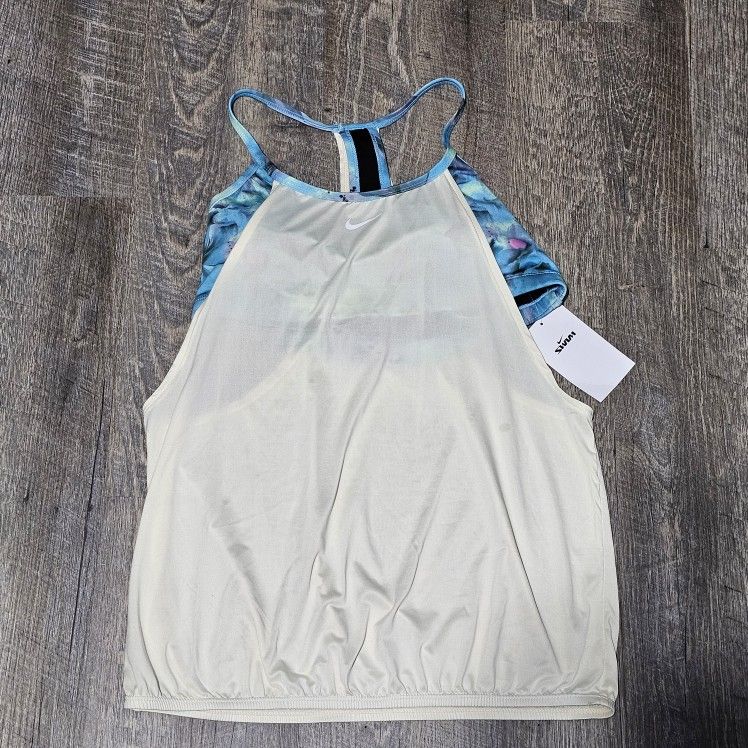 Nike Tankini Women Multi Bikini Swimwear Built In Bra Top $98 (NESSE316-121)
