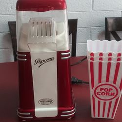 Electric air popcorn popper