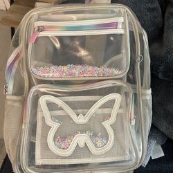Clear Butterfly Backpack