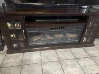FIRE PLACE LED TV STAND