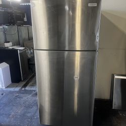 Frigidaire Stainless Steel Apartment Size Top Freezer Refrigerator 