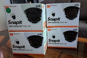 Lot of 4 Digital Watchdog Indoor Security Cameras