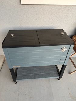 Outdoor Beverage Cooler Cart