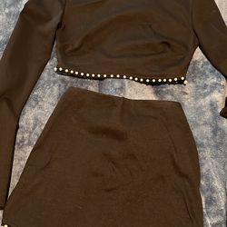 Fashion Nova Top & Skirt Set 