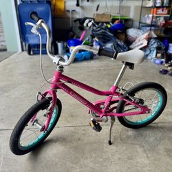 Girls Guardian Bike 16 Inch Ethos Model - Pink Aqua