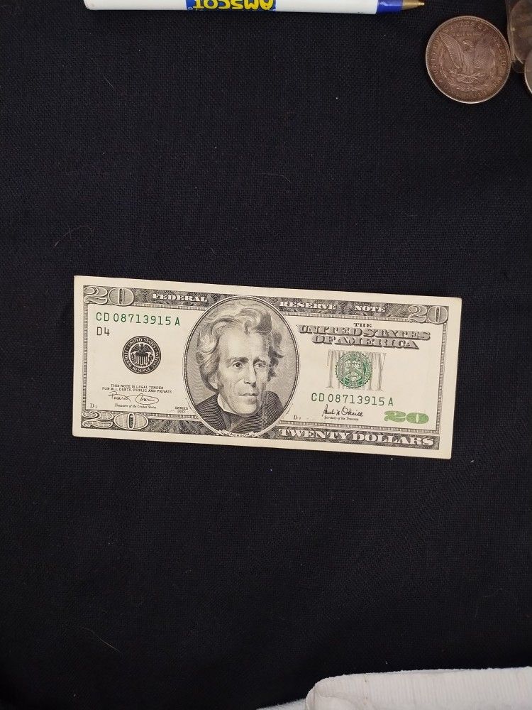 Series 2001 $20 Bill