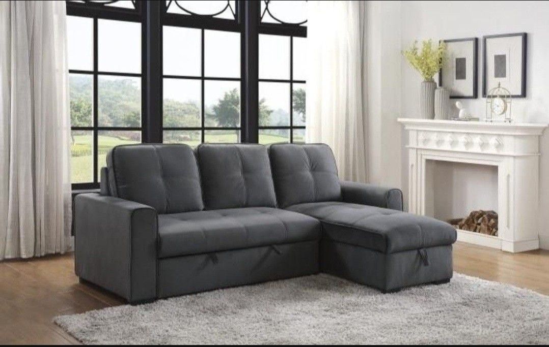 Revercible Sectional Sleeper With Storage