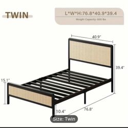 IN BOX BRAND NEW Twin Bed Frame $100