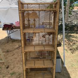 Rattan Book Shelf
