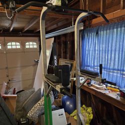Power Tower For Pullups, Dips, And Leg Raises