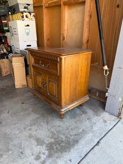 Vintage Wood Nightstand