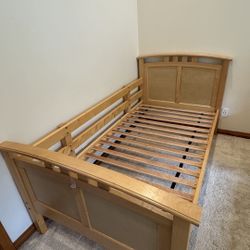 Twin Size Bedroom Set With Matching Bookcase