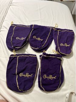 5 crown Royal bags . $10