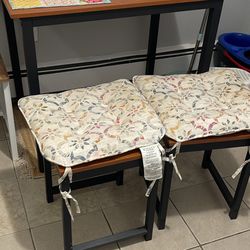 Small Dining Table W: Two Stools