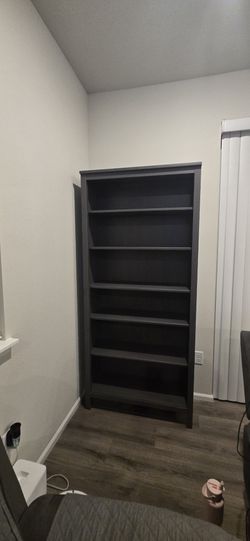 2 Grey Shelves Bookshelves