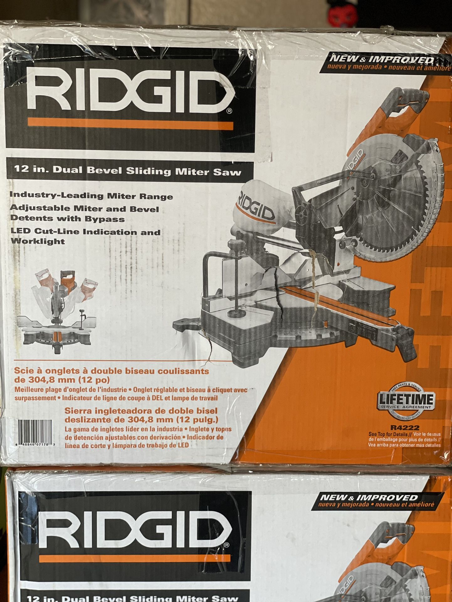 RIDGID 12 Inch Dual Bevel Sliding Miter Saw