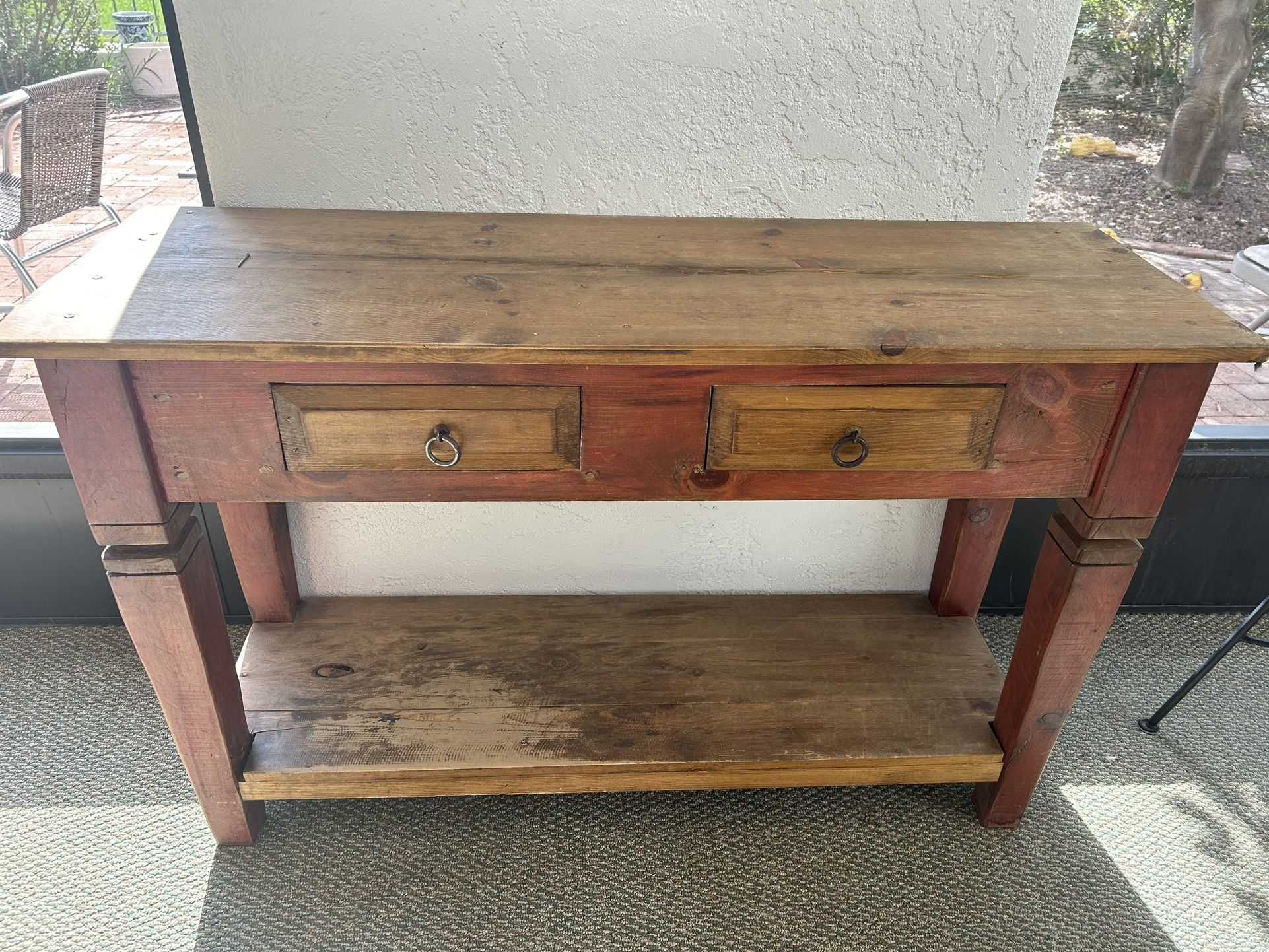 Taos Carved Console 