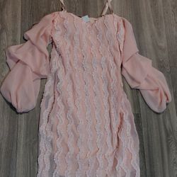 Freesia Chiffon Sleeve Dress