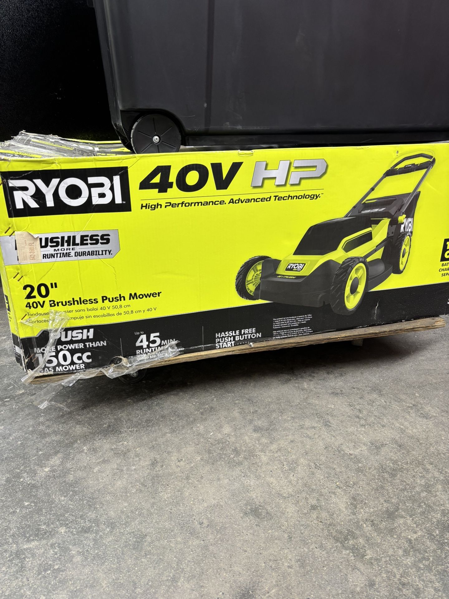 Ryobi 40V HP Brushless 20 in. Cordless Battery Walk Behind Push Lawn Mower (Tool Only)